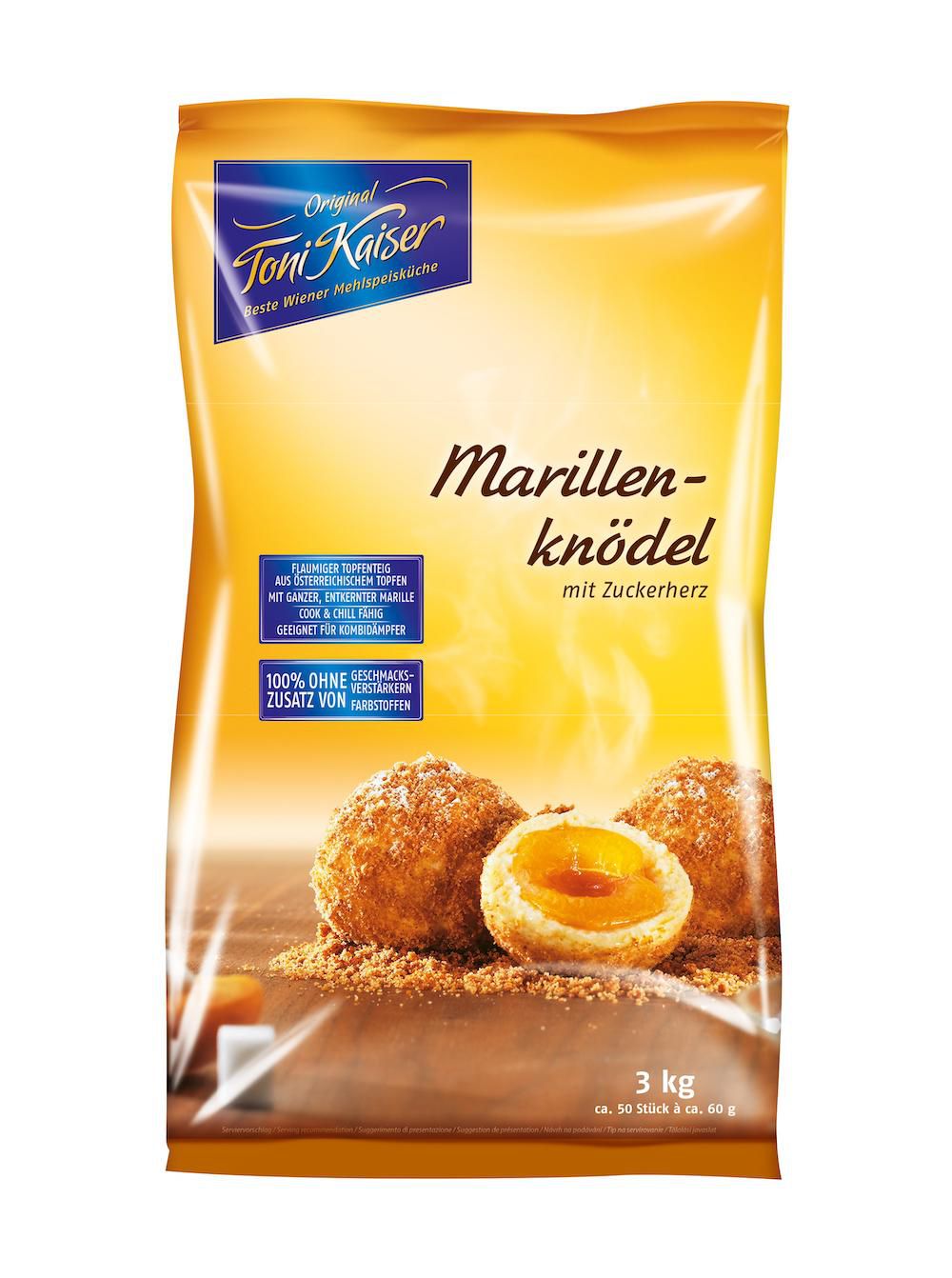Marillenknödel mit Zuckerherz 67 g 2x3 kg