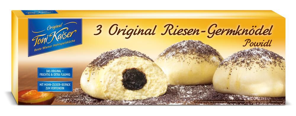 3 Original Riesen Germknödel 560 g 